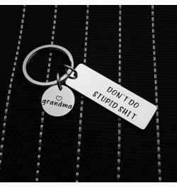 Don't Do Stupid Shit Keychain Funny for Teens Son Daughter from Mom Dad Humor Sarcasm Gift for Family Friends Don't Do Stupid...