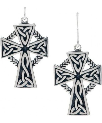 Celtic Cross Circle Of Life Sterling Silver Dangle Earrings $18.06 Earrings