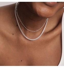 Dainty 14k Gold/Silver Choker Necklace for Women Simple Chain Necklaces Shining Dots Sparkle Prom Necklace Cute Satellite Bea...