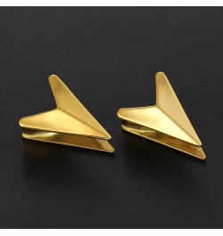 2 PCS Hypoallergenic 316 Stainless Steel 0G-1" Spike V Saddle Hangers Plugs Unique Saddle Gauges Ear Plugs Expander Stretcher...