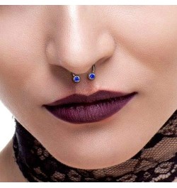 Front Facing Jewel Balls IP Over 316L Surgical Steel Circular/Horseshoes For Nipple, Septum and Ear Cartilage Piercings 14GA,...