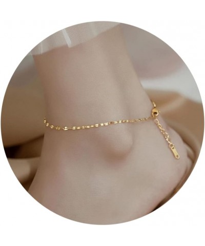 Turquoise Turtle Anklet Multiple Layered Boho Gold Handmade Tree of Life Charm Anklet for Women Gold Babysbreath $4.39 Anklets