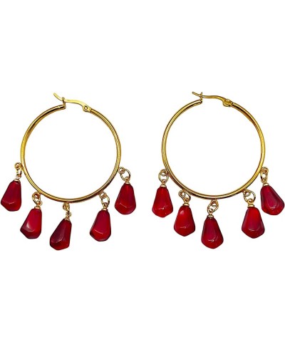 Pomegranate jewelry Big hoops gold $19.71 Earrings