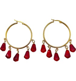 Pomegranate jewelry Big hoops gold $19.71 Earrings