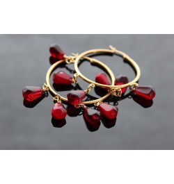 Pomegranate jewelry Big hoops gold $19.71 Earrings