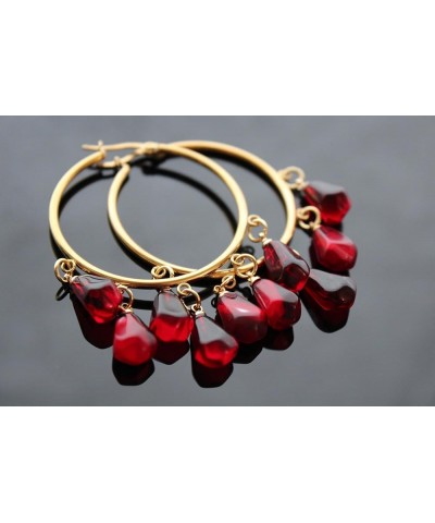 Pomegranate jewelry Big hoops gold $19.71 Earrings