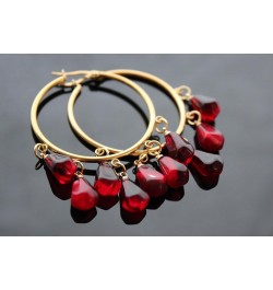 Pomegranate jewelry Big hoops gold $19.71 Earrings