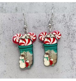 Acrylic Christmas Earrings Coffee Earrings Gingerbread Human Earrings Christmas Tree Earrings Candy Earrings Gift Earrings Fu...