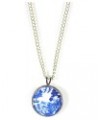 'Blue Willow', Willow Ware Blue and White Cabochon Necklace, 18 inches $18.25 Necklaces