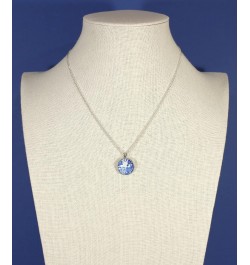 'Blue Willow', Willow Ware Blue and White Cabochon Necklace, 18 inches $18.25 Necklaces