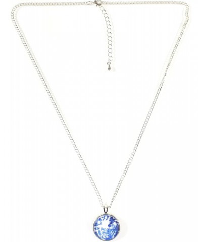 'Blue Willow', Willow Ware Blue and White Cabochon Necklace, 18 inches $18.25 Necklaces