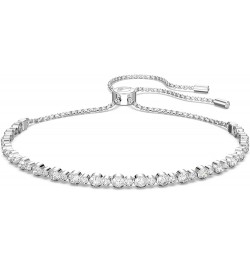 Subtle Bracelet Jewelry Collection, Clear Crystals Rhodium Tone Bolo Closure $37.33 Bracelets