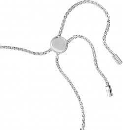 Subtle Bracelet Jewelry Collection, Clear Crystals Rhodium Tone Bolo Closure $37.33 Bracelets