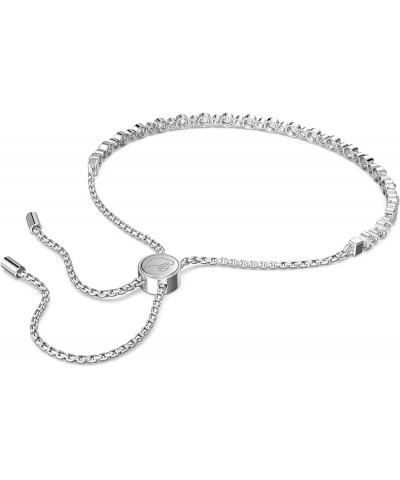 Subtle Bracelet Jewelry Collection, Clear Crystals Rhodium Tone Bolo Closure $37.33 Bracelets