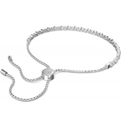 Subtle Bracelet Jewelry Collection, Clear Crystals Rhodium Tone Bolo Closure $37.33 Bracelets