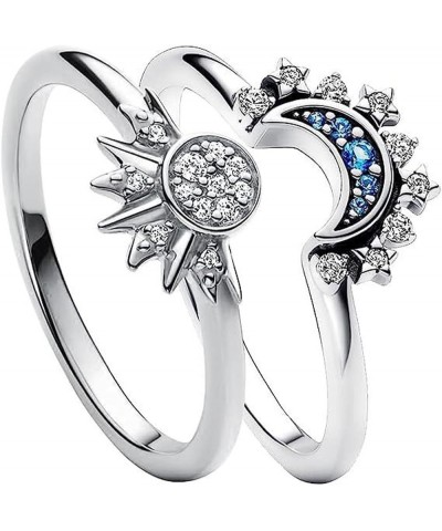 Stackable Sun and Moon Set Rings Friendship Promise Ring Couple Rings Wedding Valentines Birthday Gifts A $8.99 Rings