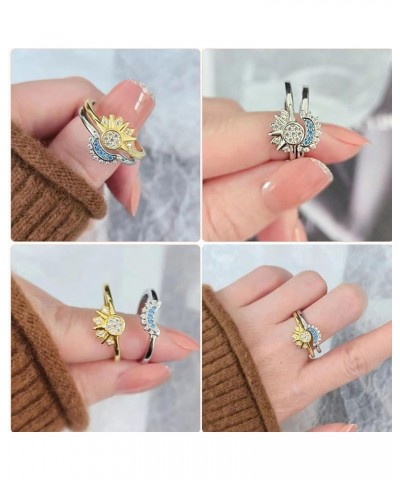 Stackable Sun and Moon Set Rings Friendship Promise Ring Couple Rings Wedding Valentines Birthday Gifts A $8.99 Rings