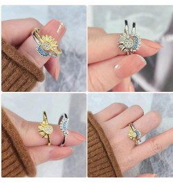 Stackable Sun and Moon Set Rings Friendship Promise Ring Couple Rings Wedding Valentines Birthday Gifts A $8.99 Rings