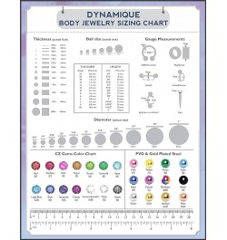 Dynamique CZ Prong Set Threadless Top PVD Over 316L Surgical Steel Push in Style Labret, Flat Back Stud (Sold Per Piece) T: 1...