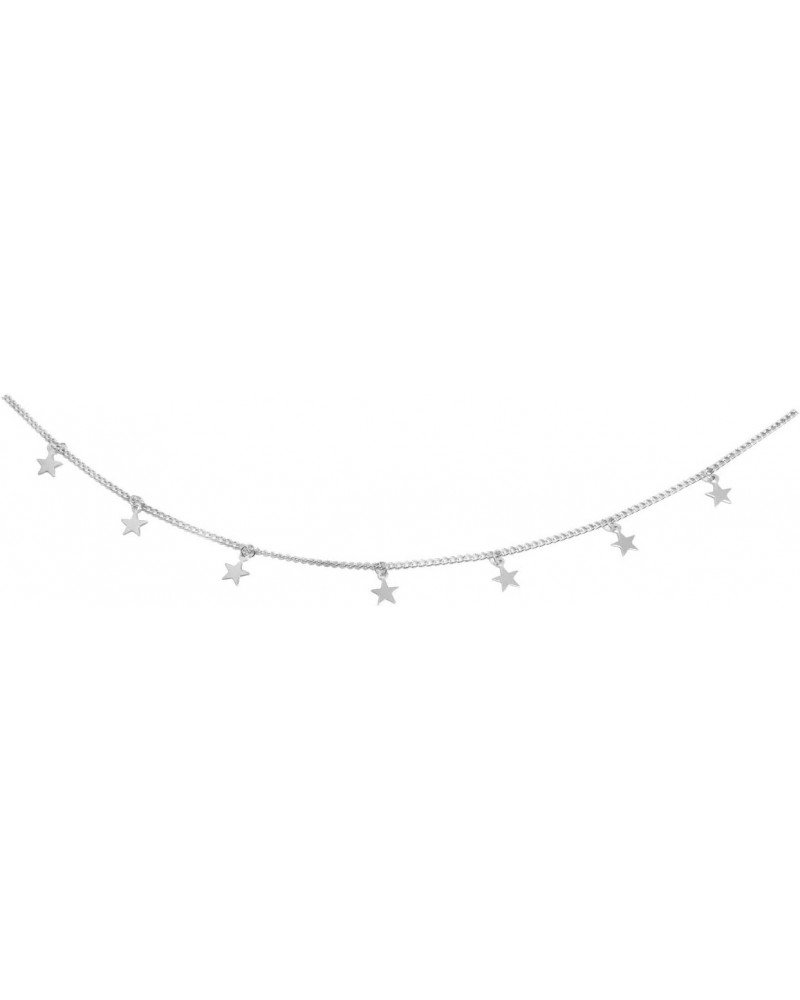 Star Necklace for Women Trendy Star Necklace Choker for Girls (Silver) $5.79 Necklaces