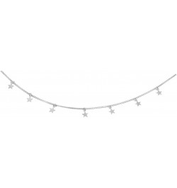 Star Necklace for Women Trendy Star Necklace Choker for Girls (Silver) $5.79 Necklaces