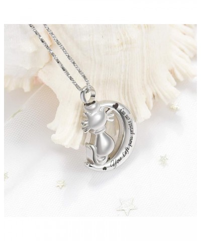 Cat Cremation Jewelry Urn Necklace for Ashes for Pet Memorial Ash Jewelry Keepsake Cute Cat Urn Pendants for Animal Ashes Nec...