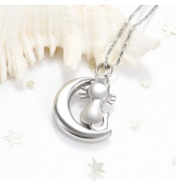 Cat Cremation Jewelry Urn Necklace for Ashes for Pet Memorial Ash Jewelry Keepsake Cute Cat Urn Pendants for Animal Ashes Nec...