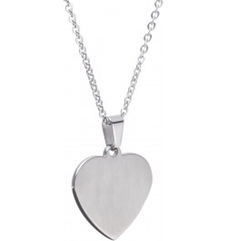 Free Engraving Heart Charm Medical ID Alert Necklaces for Women SILVER customize $12.37 Necklaces