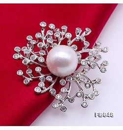 Floral Brooch Freshwater Cultured Pearl Brooches Pins for Women $31.20 Brooches & Pins