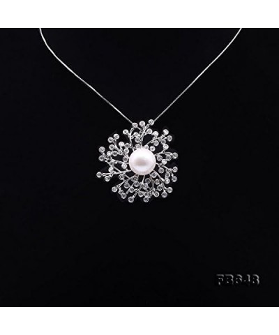 Floral Brooch Freshwater Cultured Pearl Brooches Pins for Women $31.20 Brooches & Pins