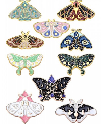 10 Pieces Cute Enamel Backpacks Pins Cool Horror Enamel Brooches Enamel Butterfly Lapel Pins for Steampunk Badge Jewelry for ...