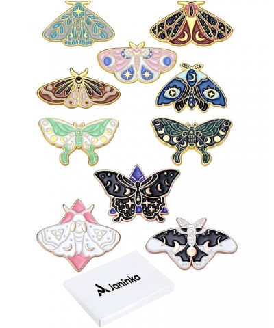 10 Pieces Cute Enamel Backpacks Pins Cool Horror Enamel Brooches Enamel Butterfly Lapel Pins for Steampunk Badge Jewelry for ...