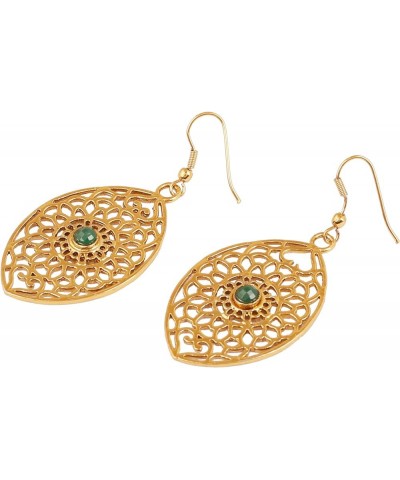 Indian Bollywood fine filigree jali handcrafted Designer Jewelry Earrings In Antique Gold or Silver Tone For Women. D338 Gree...