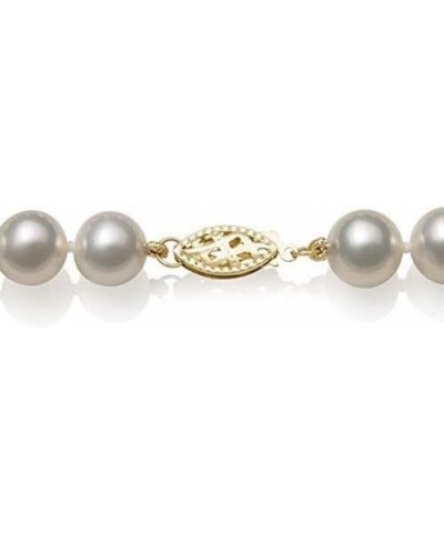 14k Yellow Gold Cultured Freshwater Pearl Bracelet Strand for Women 8.5 Inches 6.0-6.5mm $23.52 Bracelets