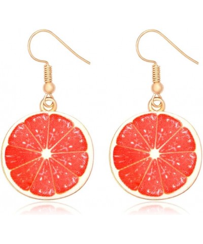 Lemon Earrings Watermelon Earrings Cute Fruit Earrings Jewelry for Women Grapefruit $7.64 Earrings