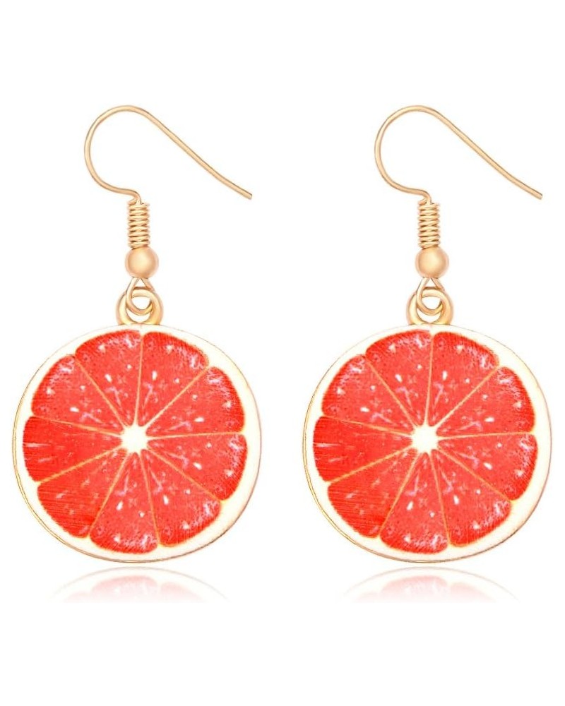 Lemon Earrings Watermelon Earrings Cute Fruit Earrings Jewelry for Women Grapefruit $7.64 Earrings