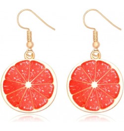 Lemon Earrings Watermelon Earrings Cute Fruit Earrings Jewelry for Women Grapefruit $7.64 Earrings