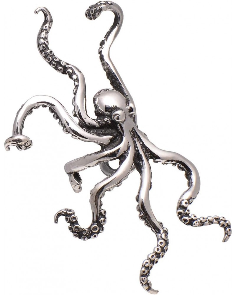 925 Sterling Silver Octopus Ear Cuff Earrings $21.15 Earrings