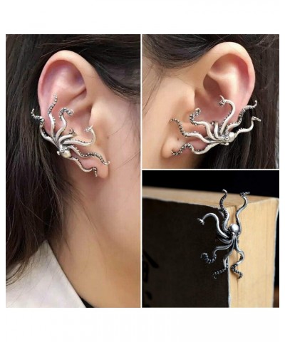 925 Sterling Silver Octopus Ear Cuff Earrings $21.15 Earrings