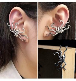 925 Sterling Silver Octopus Ear Cuff Earrings $21.15 Earrings