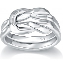 Sterling Silver Rings - 925 Silver Infinity Rings For Women - Infinity Knot Ring - Open Ring - Stackable, 4mm Band Size 4-12 ...