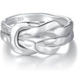 Sterling Silver Rings - 925 Silver Infinity Rings For Women - Infinity Knot Ring - Open Ring - Stackable, 4mm Band Size 4-12 ...