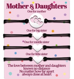 Mom Daughter Bracelets Gifts Mother 2 3 4 Daughters Matching Bracelet Gift for Mommy and Me Bracelets Set for 2 3 4 5 Women L...