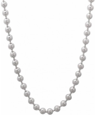 1mm-5mm Solid .925 Sterling Silver Ball Military Chain Necklace or Bracelet 18.0 Inches 3mm Necklace $30.60 Necklaces