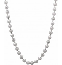 1mm-5mm Solid .925 Sterling Silver Ball Military Chain Necklace or Bracelet 18.0 Inches 3mm Necklace $30.60 Necklaces