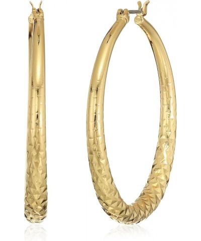 Nine West Women's Earrings Gold Texture Hoop Earrings $10.49 Earrings