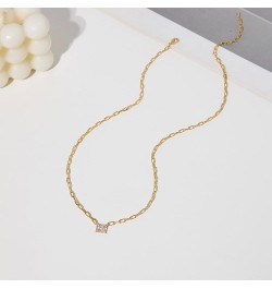 Gold Necklace for Women,Dainty Gold Necklace 14k Gold Plated Diamond Necklace Simple Layered Gold Necklace Cute Gold Choker N...