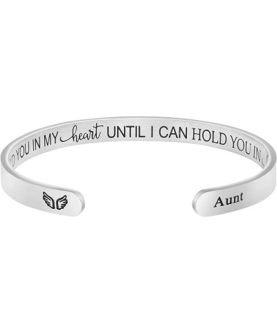 Memorial Gifts for Loss of Mom Dad In Memory of Jewelry Sympathy Bracelet Bereavement Cuff Secret Message Engraved Grief Gift...