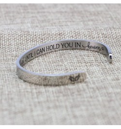 Memorial Gifts for Loss of Mom Dad In Memory of Jewelry Sympathy Bracelet Bereavement Cuff Secret Message Engraved Grief Gift...