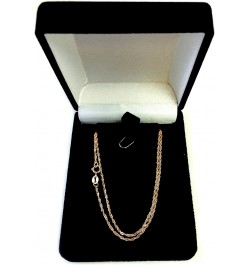 14k Rose Gold Singapore Chain Necklace, 1.0mm $64.24 Others